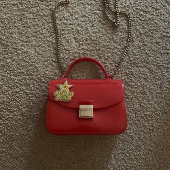 red pvc bag